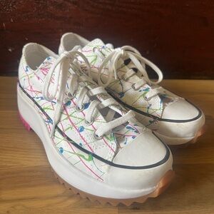 Converse run star hiker OX low splatter size 38.5/7.5